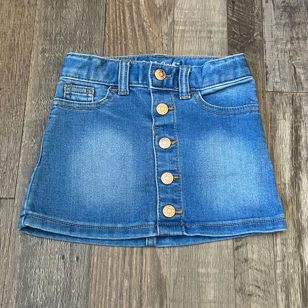 Cat & Jack Denim Skirt with Button Detail